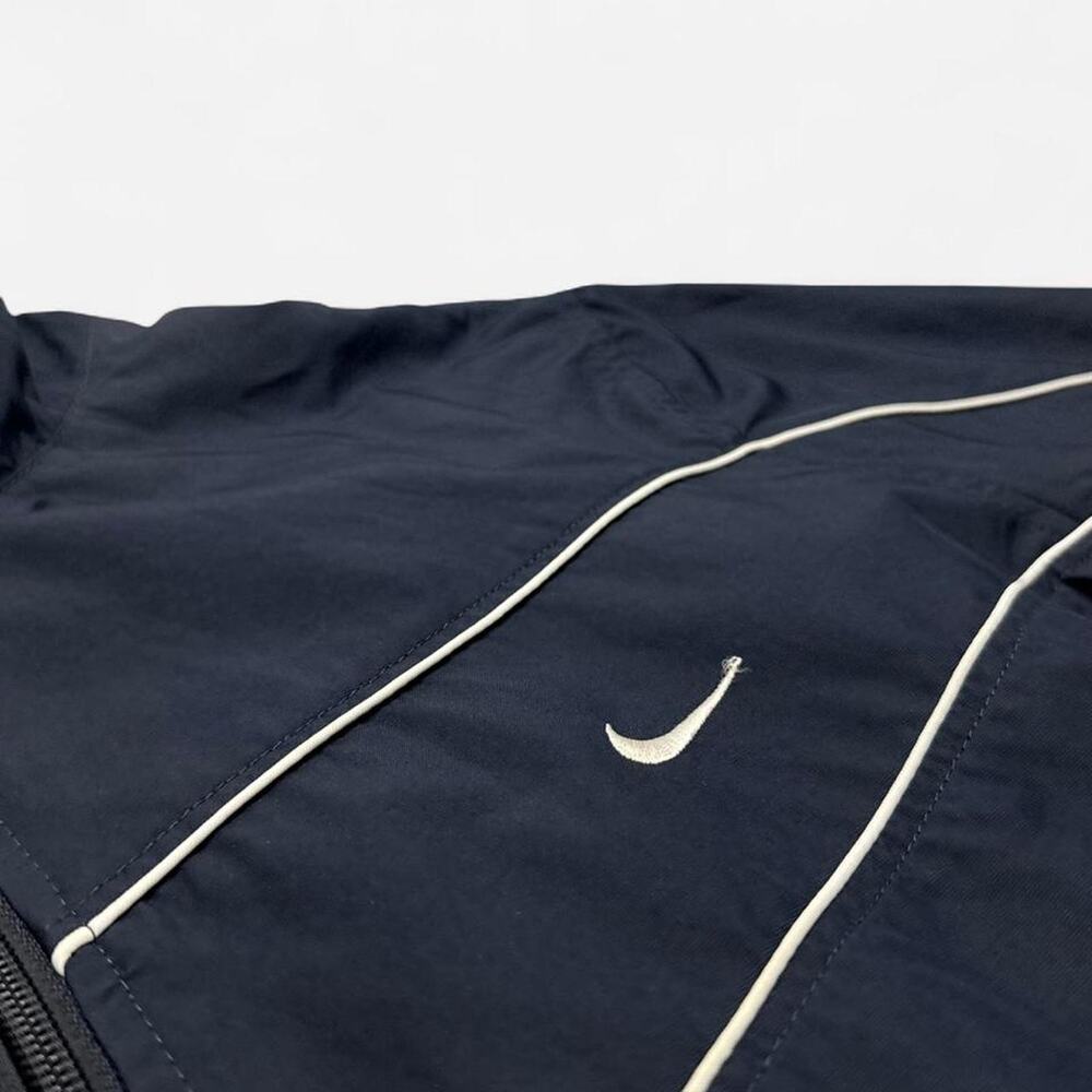 Nike Y2K Athletic Dept Navy Full Zip Windbreaker Jacket Men’s Large Mesh Lined - Picture 3 of 8